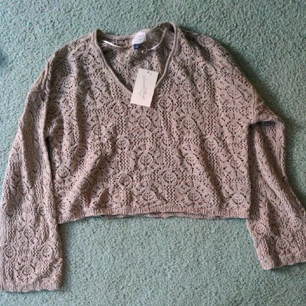Crochet Universal Threads Sweater NWT